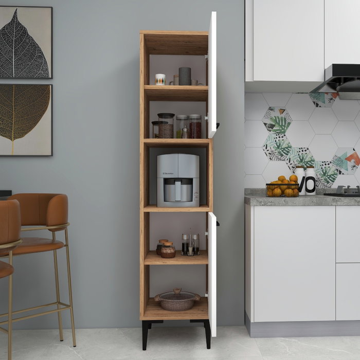Hanah Home Armario multiusos Daminol Pino Atlántico y Blanco